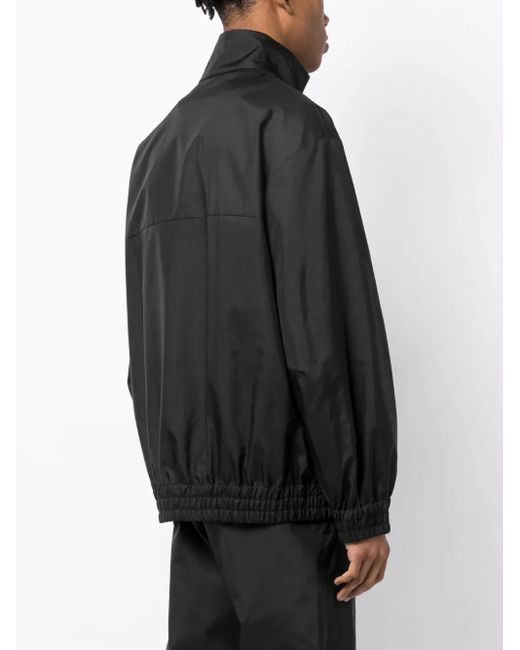 Valentino Garavani Black Drop-Shoulder Lightweight Jacket for men