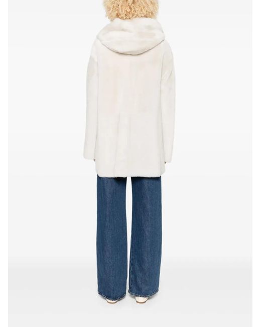 Arma White Hooded Pocket Jacket