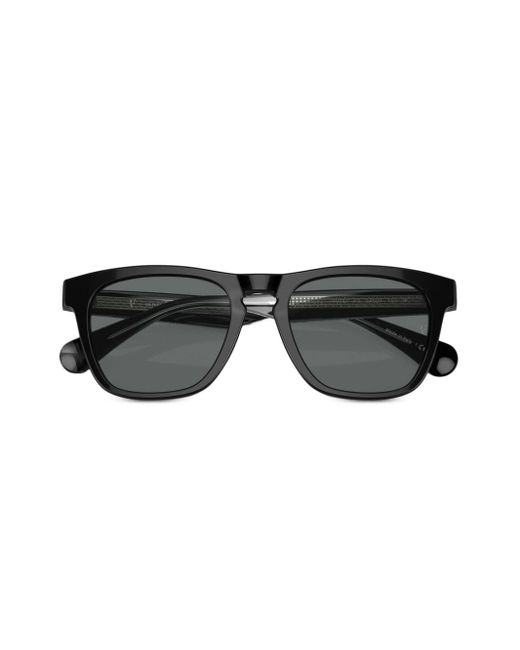 Oliver Peoples Black R-3 Sonnenbrille im Wayfarer-Design