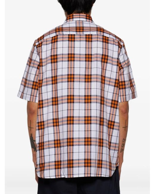 Camicia Taxham A Maniche Corte di Burberry in White da Uomo