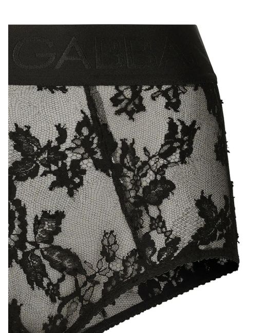 Dolce & Gabbana Black Lace Culottes