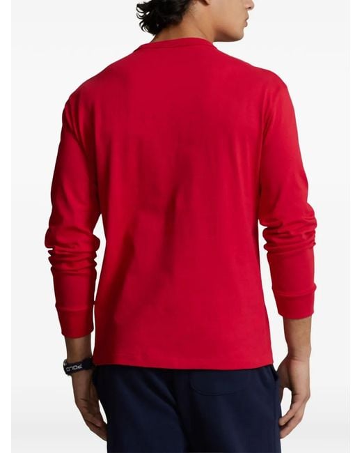 Polo Ralph Lauren Embroidered-Logo Long-Sleeve T-Shirt for men