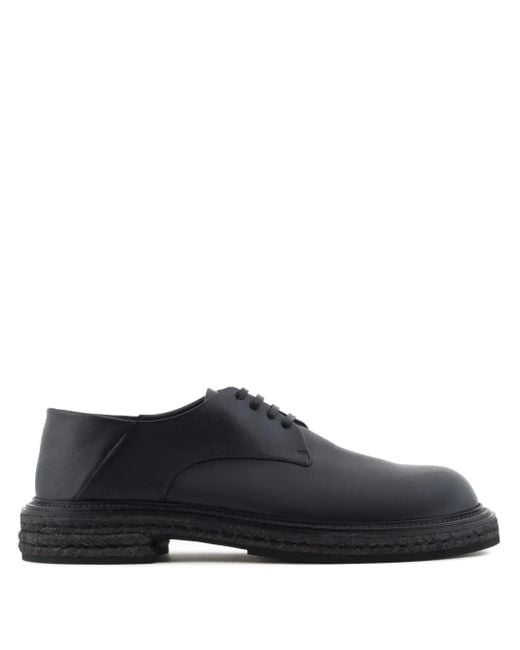 Giorgio Armani Derby-Schuhe Aus Leder in Black für Herren