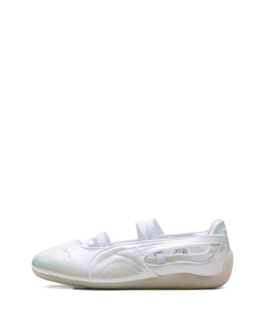 PUMA White Speedcat Ballet "Pearlized