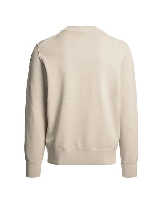 Parajumpers White Logo-Patch Sweater for men