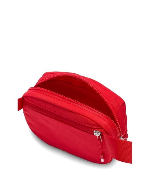 Nike Red Aura Logo-Plaque Belt Bag for men