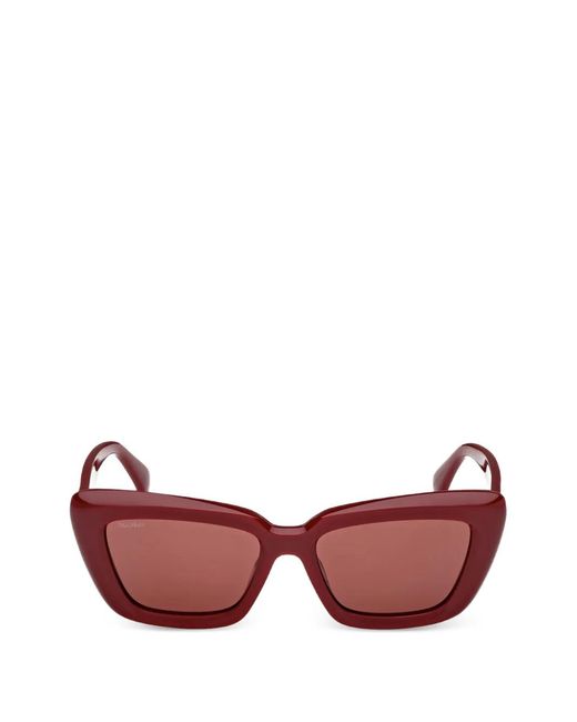 Max Mara Eyewear Pink Square-Frame Sunglasses