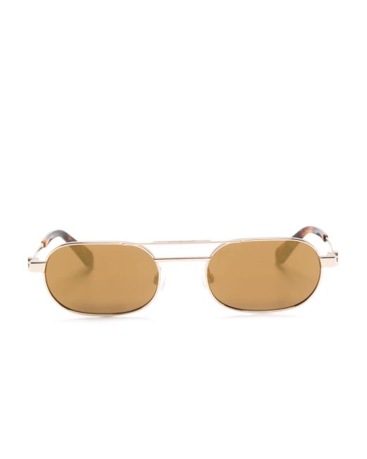 Off-White c/o Virgil Abloh Natural Vaiden Pilot-frame Sunglasses