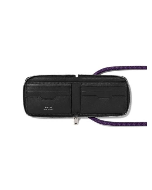 Amiri Blue Monogram-Jacquard Wallet