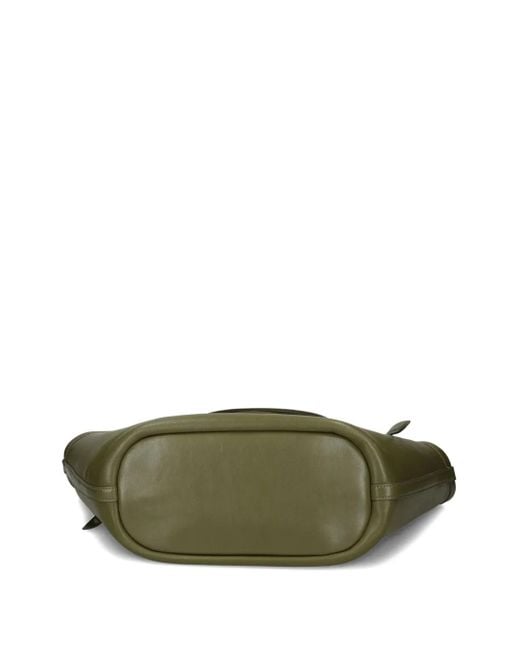 Kate Spade Green Deco Tulip Leather Tote Bag