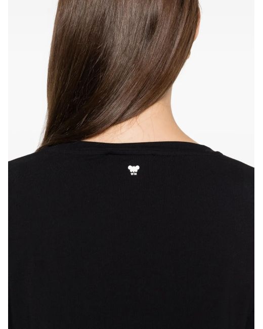 Weekend by Maxmara Black Three-Quarter Sleeve Top