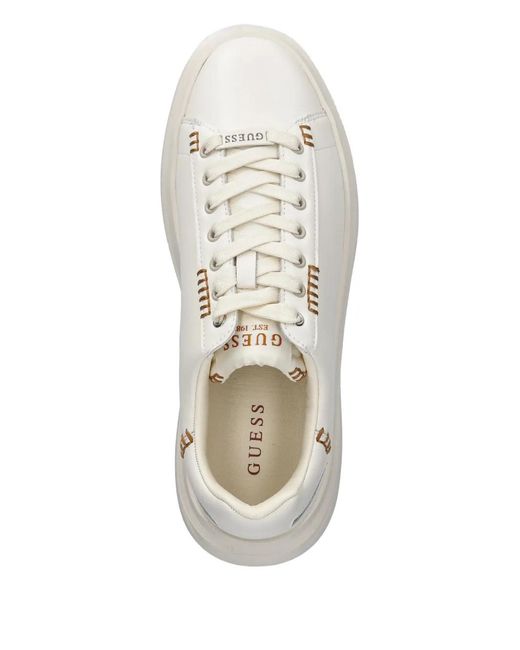 Guess White Logo-Detailing Sneakers for men