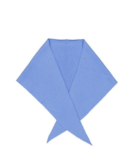 Lisa Yang Blue Florianne Triangle Scarf