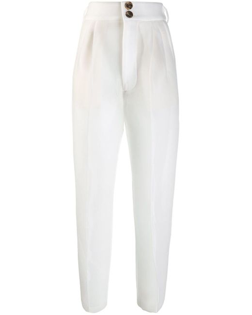 Peter Do White Transparent Trousers