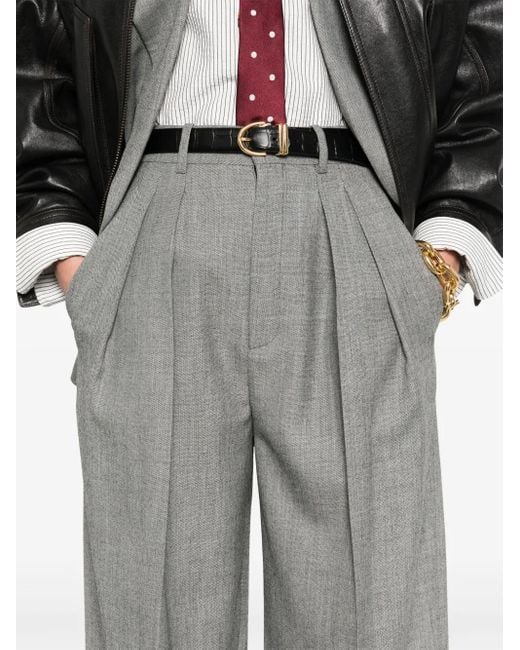 Saint Laurent ウールパンツ Gray