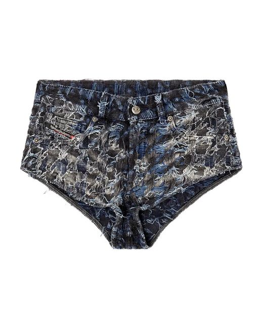 DIESEL Gray De-Jizz-Fsh2 Denim Shorts