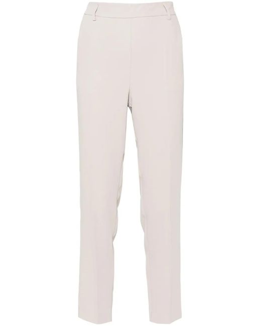 Pantalones de vestir slim Pelargo Blanca Vita de color Natural