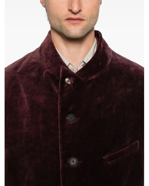 Ziggy Chen Purple Cotton Blazer for men