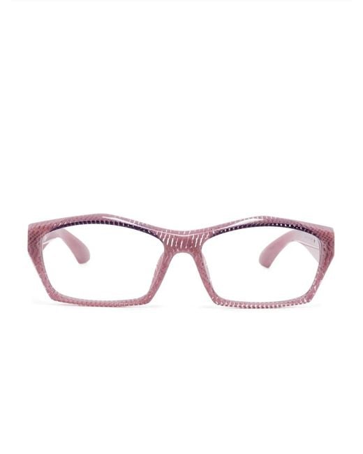 Alain Mikli Purple Rectangle-Frame Glasses