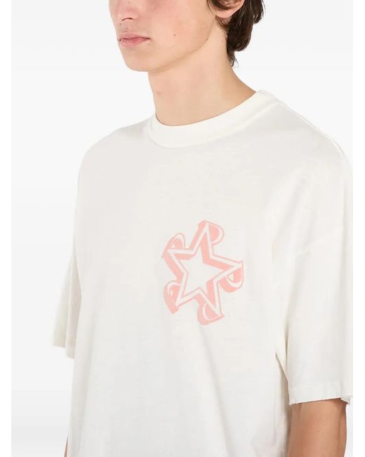 Represent White Initial Star T-Shirt for men