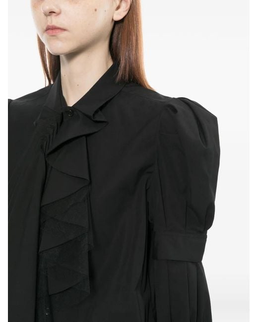 Noir Kei Ninomiya Black Chemise À Volants