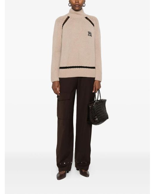 ERMANNO FIRENZE Natural Wool Blend Sweater
