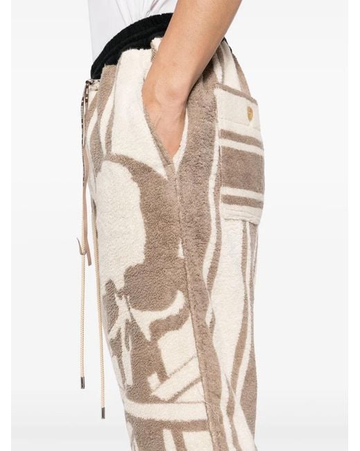 MASTERMIND WORLD Natural Logo-Jacquard Shorts for men