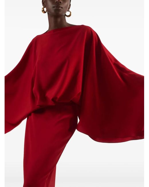 Taller Marmo Red Eolia Long Dress
