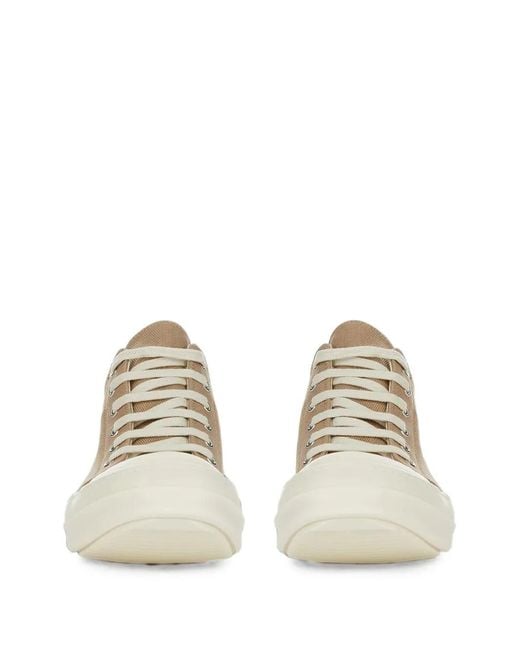 Rick Owens White Lace-Up Sneakers