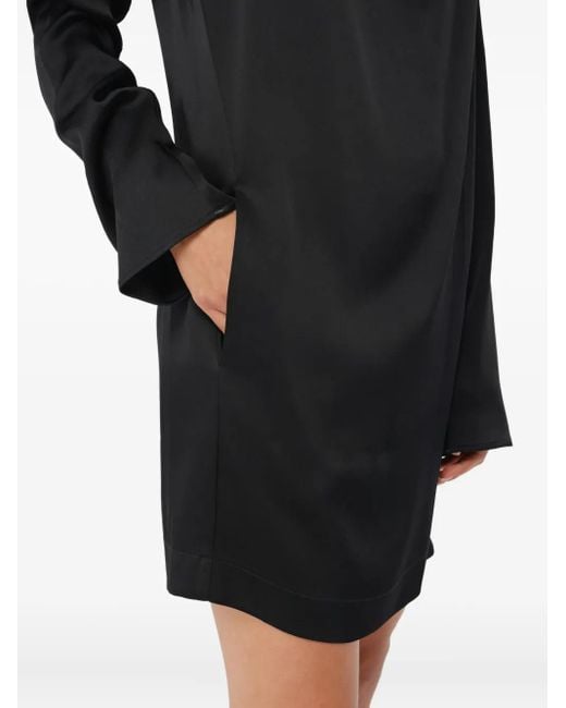 Robe À Col Noué Semicouture en coloris Black