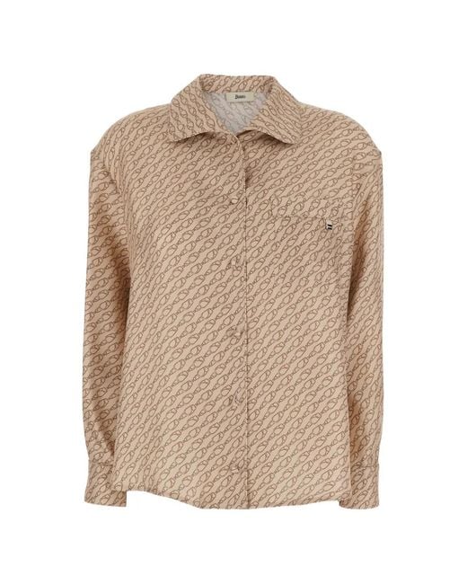 Herno Natural Chain-Pattern Shirt