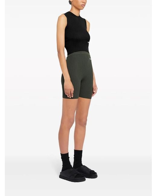 Jil Sander Black Logo Print Top