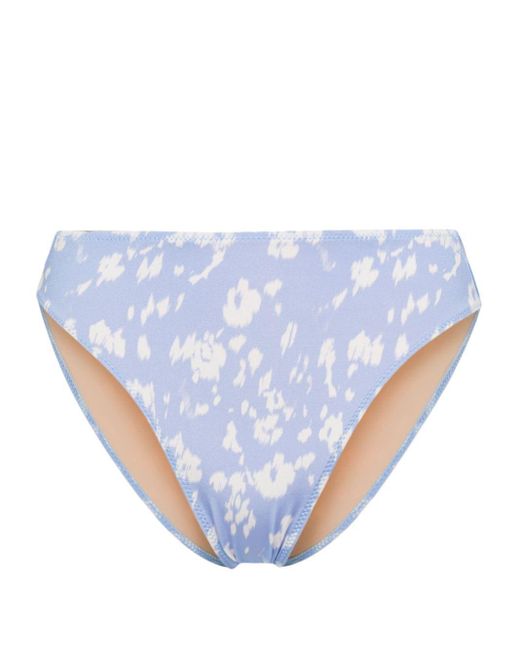 Evarae Blue Iza Leopard Bikini Bottoms