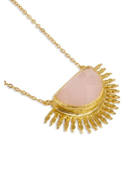 Ottoman Hands White Sunrise Necklace