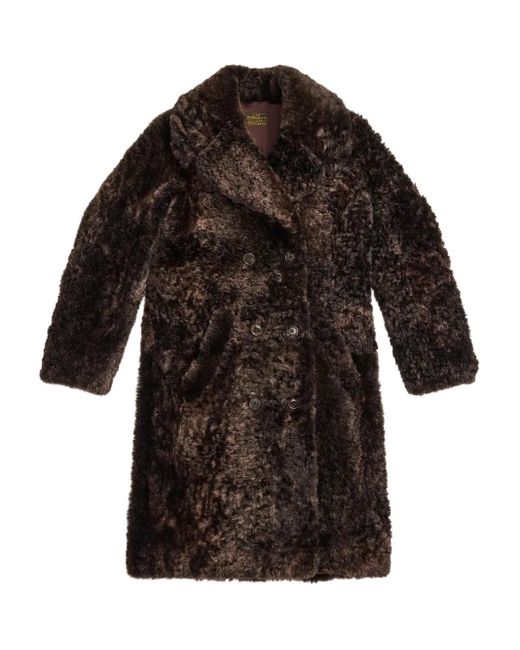 RRL Black Mae Double-Breasted Coat