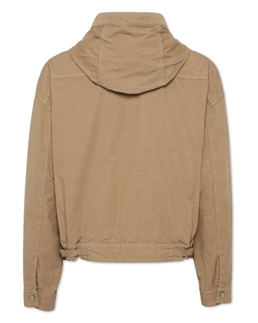 DSquared² Natural Logo-Print Hooded Jacket for men