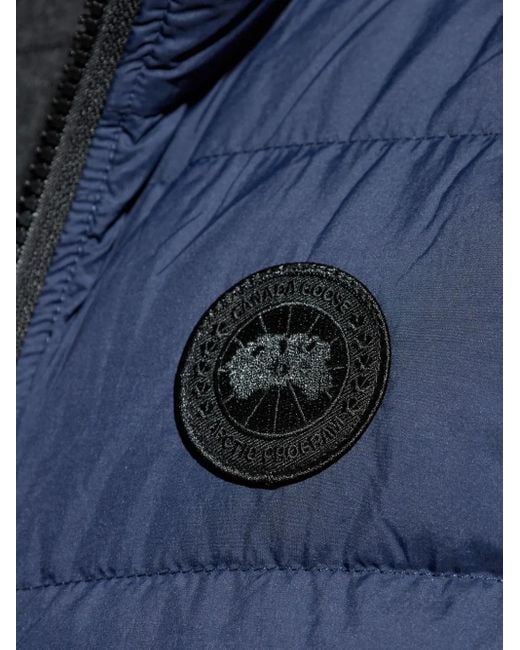 Gilet Con Applicazione di Canada Goose in Blue da Uomo