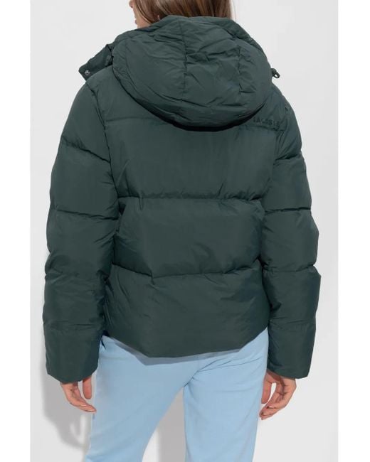Lacoste Green Hooded Down Jacket