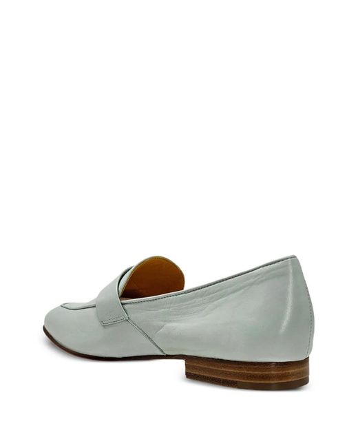 Madison Maison White Lock Flat Loafers