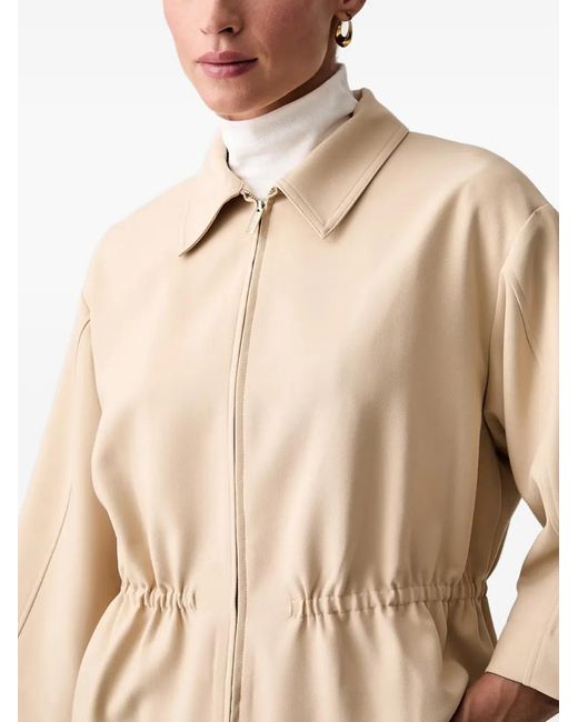 Joop! Natural Drawstring-Waist Cropped Jacket