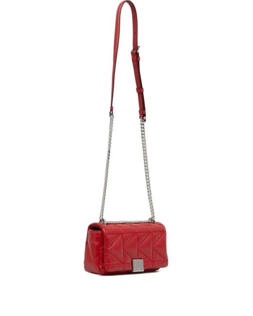 Sac À Bandoulière À Design Matelassé Karl Lagerfeld en coloris Red
