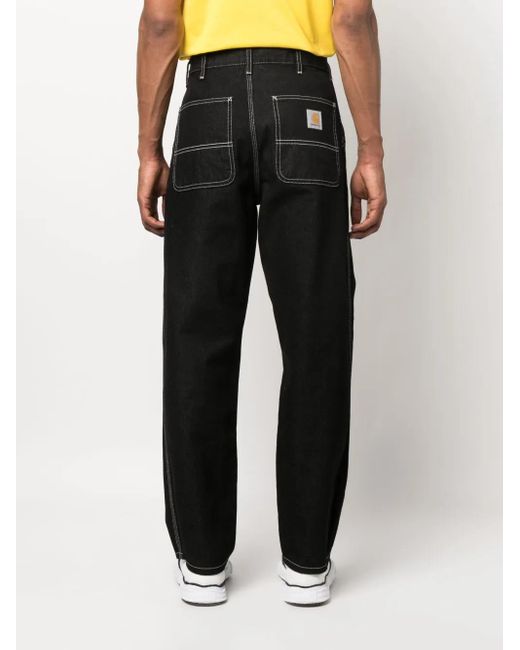 Jeans Simple Dritti di Carhartt in Black da Uomo