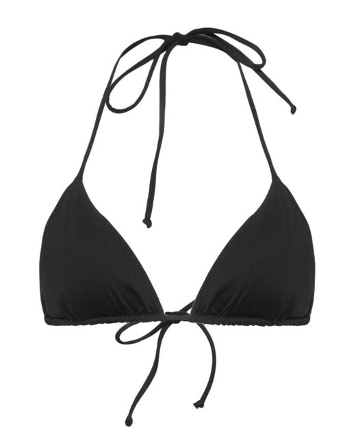 Mc2 Saint Barth Black Leah Triangle Bikini Top