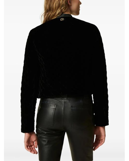 Twinset Fluwelen Jack in het Black