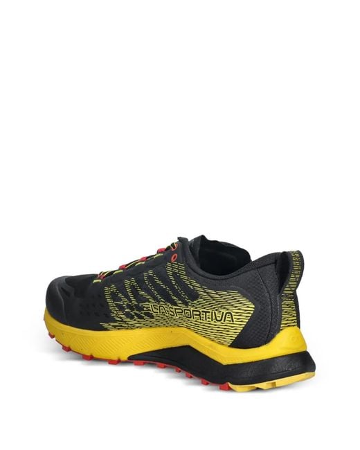 La Sportiva Yellow Logo-Print Sneakers for men