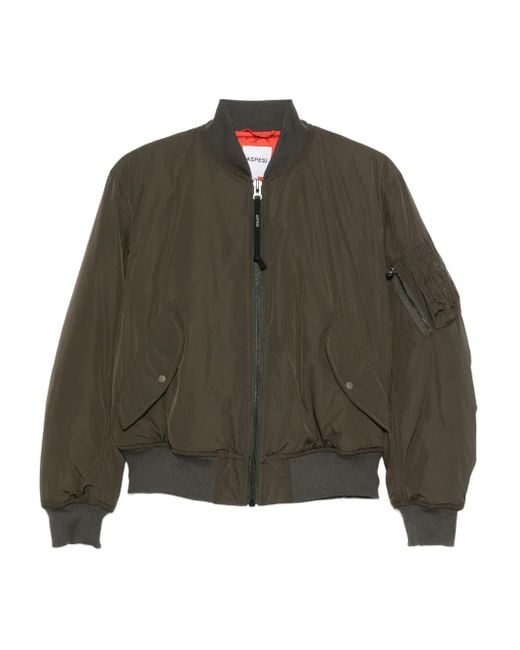Aspesi Green Gunner Ii Zip-Up Bomber Jacket