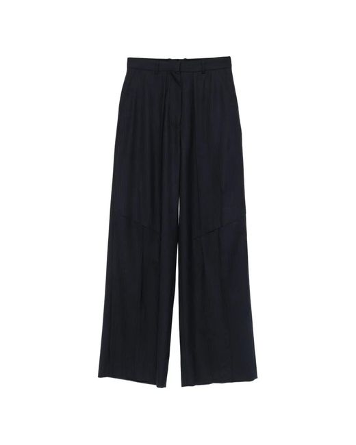 Kiko Kostadinov Blue Pinstriped Panelled Trousers