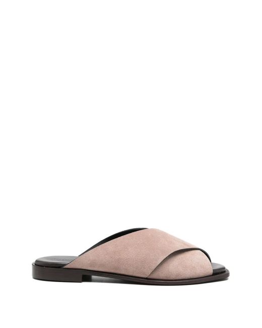 DONNARì Gray Suede Mules