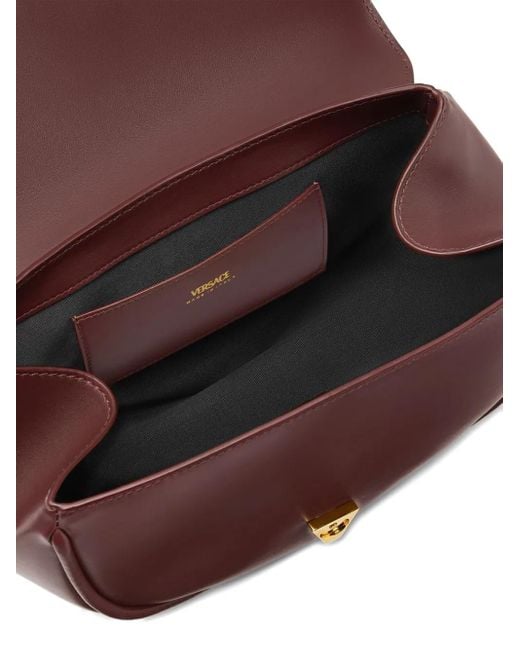 Versace Virtus レザーショルダーバッグ M Purple