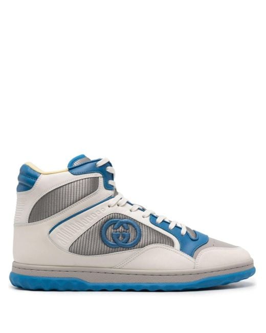 Gucci Blue Mac80 High-top Leather Sneakers for men